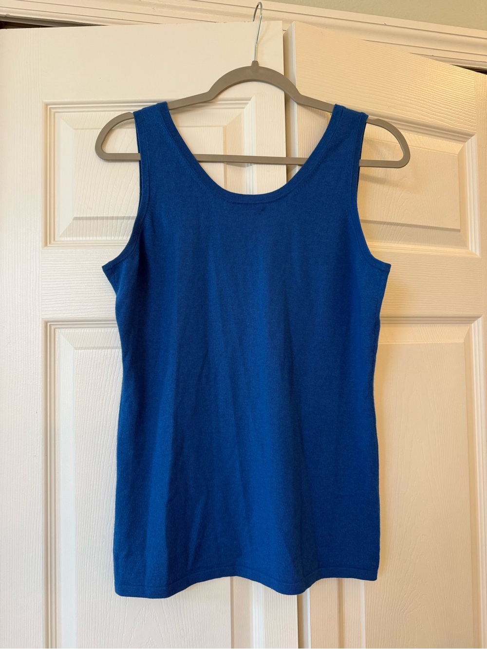 Saks fifth avenue blue cashmere silk blend tank top - Picture 4 of 4